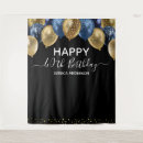 Search for blue gold birthday backdrops Party