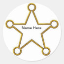 Search for sheriff badge stickers Star