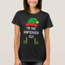 Search for christmas bartender tshirts Elf