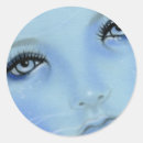 Recherche de yeux bleus autocollants Portrait