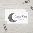 Search for crescent moon business cards Astrology