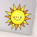 Search for smiling sun face stickers Nature