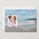 Search for beach wedding announcement cards Eloped