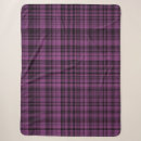Search for purple plaid blankets Gingham
