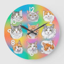 Search for cat face clocks Animals