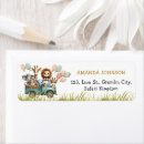 Search for safari animals return address labels Lion