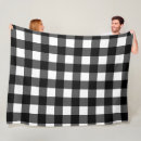 Search for black and white checkered blankets Gingham