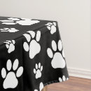 Search for paw print tablecloths Dog paws