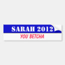 Search for sarah bumper stickers Palin