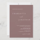 Recherche de mauve mariage invitations Simple
