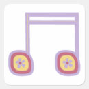 Recherche de feuille de musique autocollants Illustration