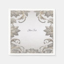 Search for silver and gold napkins Bridal shower