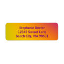 Search for orange sunset return address labels Colourful