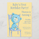 Search for walker invitations Bears on chairs