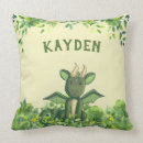 Recherche de dragon vert coussins Aquarelle