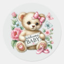 Search for welcome baby girl stickers Bear