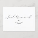 Search for bride wedding announcement cards Script lettering