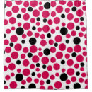 Search for red polka dots shower curtains Bright