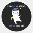Search for cat graduation stickers Congratulations