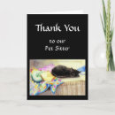 Search for pet sitter thank you cards Cat