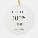 Search for 100th birthday ornaments 100 years old
