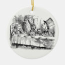 Search for mad hatter tea party ornaments John tenniel
