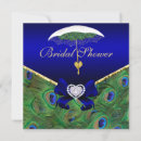 Search for elegant peacock bridal shower invitations Trendy