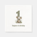 Recherche de koala serviettes Premier anniversaire