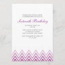Search for chevron birthday invitations Modern