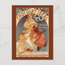 Search for chocolate advertisement postcards Woman