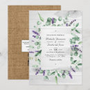 Search for rustic lavender wedding invitations Eucalyptus