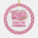 Search for athletic trainer ornaments For her