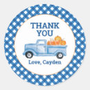 Search for little pumpkin thank you stickers Boy