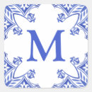 Search for blue and white border stickers Floral