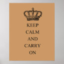 Search for crown keep calm carry on posters England