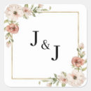 Search for floral frames stickers Initials