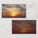 Search for memorial business cards Sunset