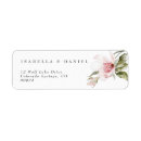 Search for simple floral return address labels Pink