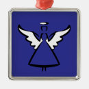 Search for angel ornaments Black and white