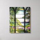 Search for stained glass canvas prints Flowers