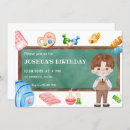 Search for school birthday invitations Chalkboard