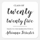 Search for class of 2025 stickers Graduation thank you