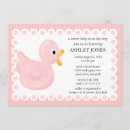 Recherche de duck baby girl shower invitations Fille