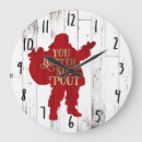 Search for santa claus clocks Rustic