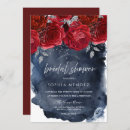 Search for red rose bridal shower invitations Bride