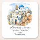 Recherche de la grèce dessous de verres Méditerranéen