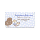 Search for baby bird return address labels Whimsical