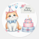 Recherche de mignon chaton autocollants Anniversaire