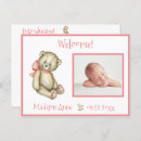 Search for teddy bear birth announcement cards Newborn