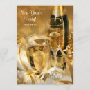 Search for bling new years eve invitations Gold